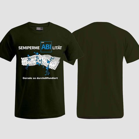 1033 "Durchdiffundiert" ABI T-Shirt einseitig bedruckt