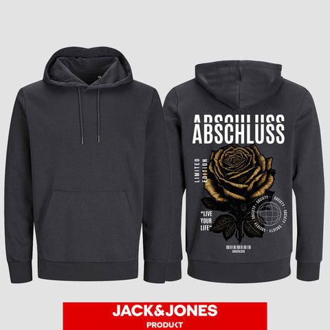 1041 "Abschluss Rose Streetwear" Abschluss Hoodie by Jack&Jones einseitig bedruckt