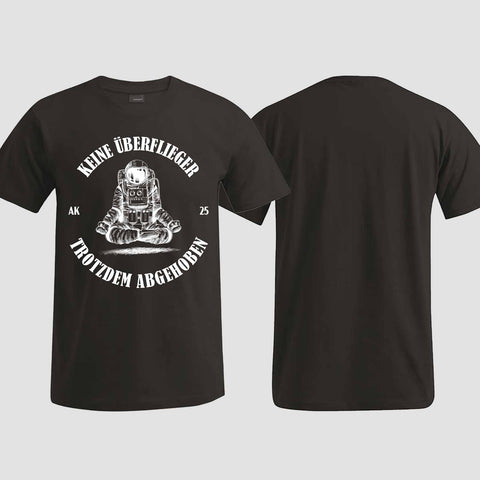 1043 "Keine Überflieger" Abschluss T-Shirt einseitig bedruckt