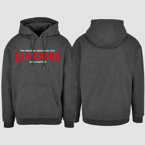 1029 "CHECKNIX" Abschluss Oversize Hoodie einseitig bedruckt