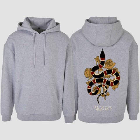 1042 "AK Snake" Abschluss Oversize Hoodie einseitig bedruckt