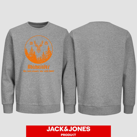 1004 "Abimeister" Abi Sweatshirt by Jack&Jones einseitig bedruckt