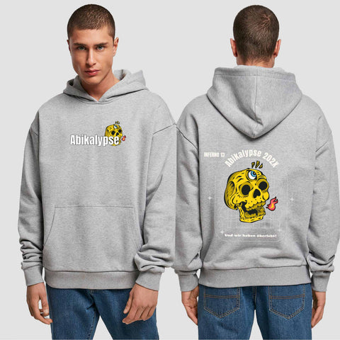 1056 "Abikalypse" Abi Premium Oversize Hoodie beidseitig bedruckt
