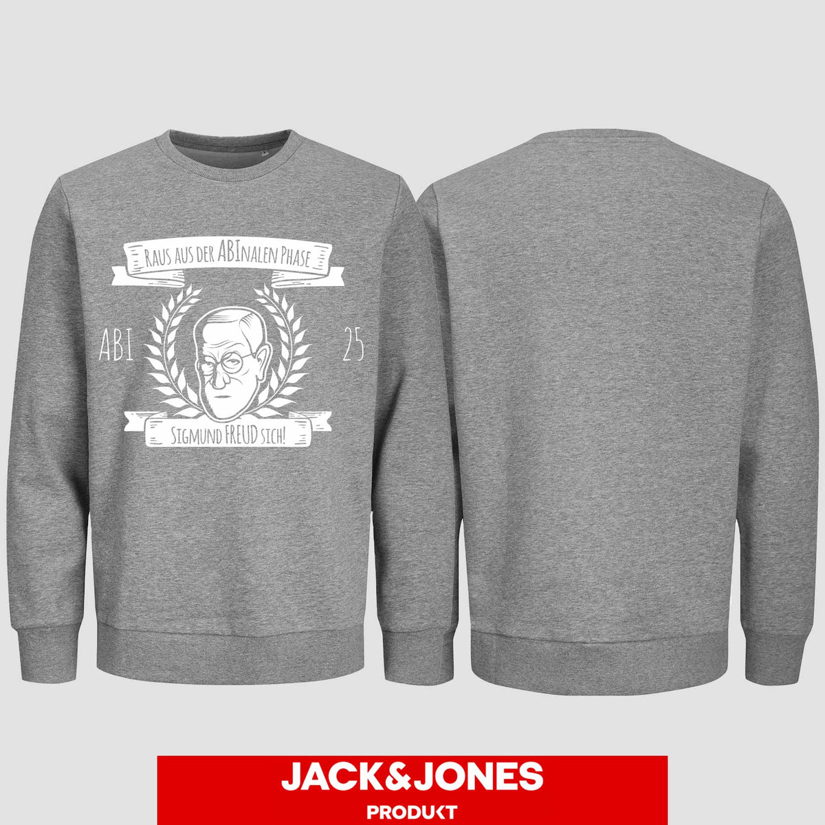 1005 "Abinale Phase" Abi Sweatshirt by Jack&Jones einseitig bedruckt