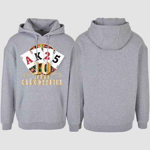 1009 "Glücksspiel" Abschluss Oversize Hoodie