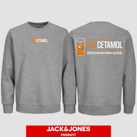 1002 "Abicetamol" Abi Sweatshirt by Jack&Jones beidseitig bedruckt