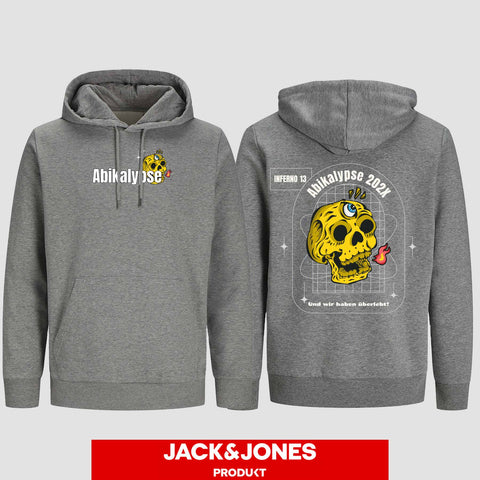 1056 "Abikalypse" ABI Hoodie by Jack&Jones beidseitig bedruckt