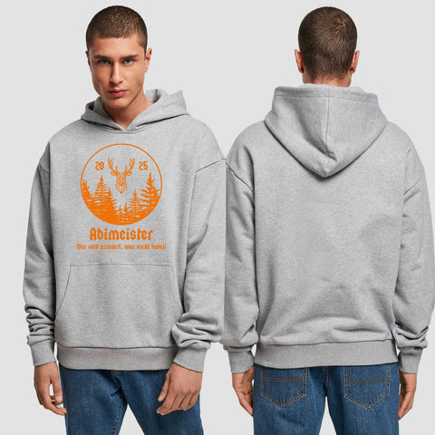 1004 "Abimeister" Abi Premium Oversize Hoodie einseitig bedruckt