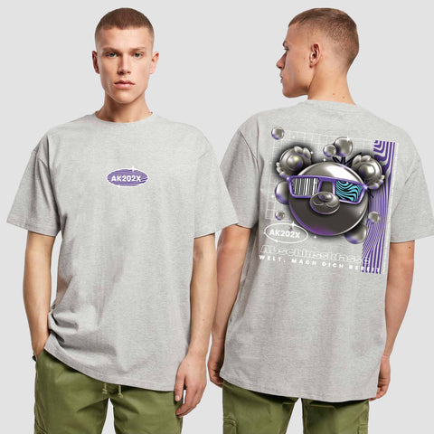 1055 "Welt, mach dich bereit" Abschluss  Oversize T-Shirt beidseitig bedruckt