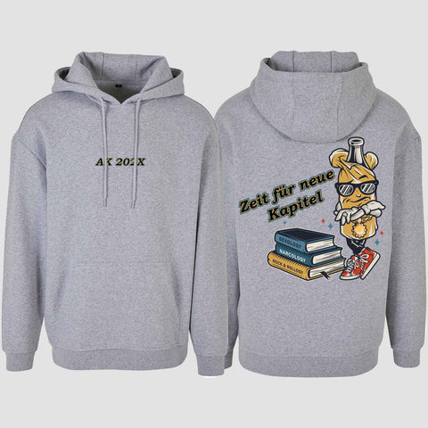 1057 "neue Kapitel" Abi Oversize Hoodie beidseitig bedruckt