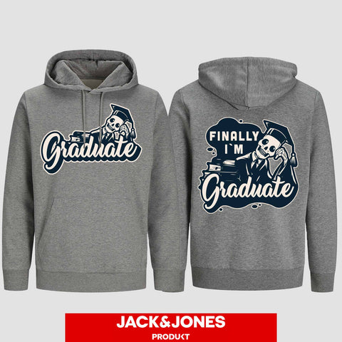1059 "Graduate" ABI / Abschluss Hoodie by Jack&Jones beidseitig bedruckt