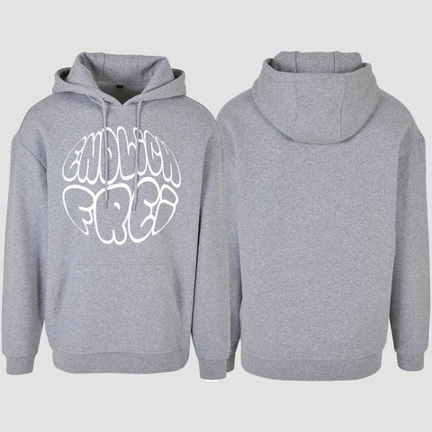 1034 "Endlich frei" Abschluss/Abi Oversize Hoodie einseitig bedruckt