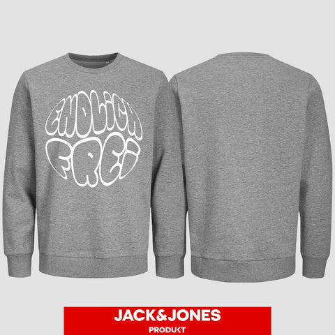 1034 "Endlich Frei" Abi/Abschluss Sweatshirt by Jack&Jones einseitig bedruckt