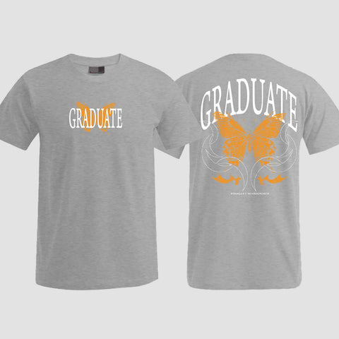 1052 "Graduate" Abi / Abschluss T-Shirt beidseitig bedruckt