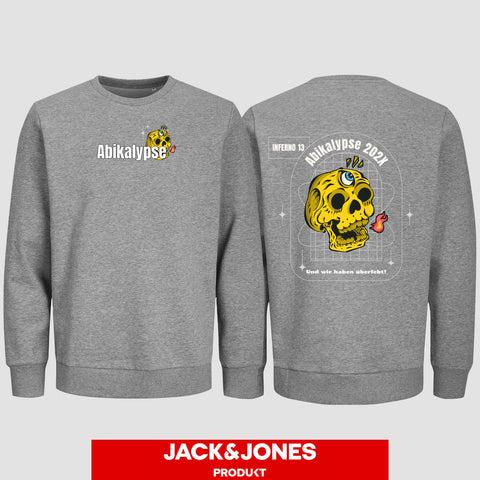 1056 "Abikalypse" Abi Sweatshirt by Jack&Jones beidseitig bedruckt