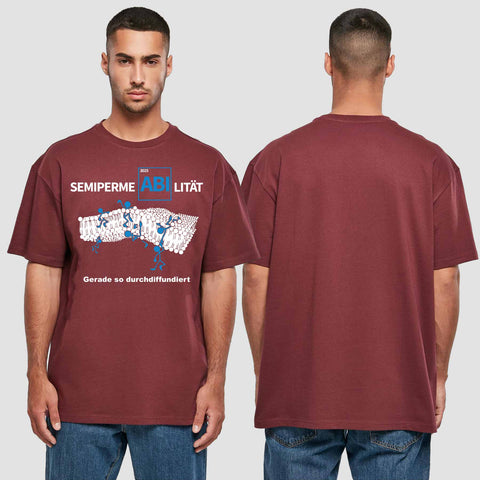 1033 "duchdiffundiert" ABI Oversize T-Shirt einseitig bedruckt