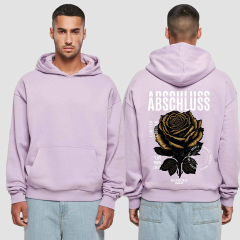 1041 "Rose" Abschluss Premium Oversize Hoodie einseitig bedruckt