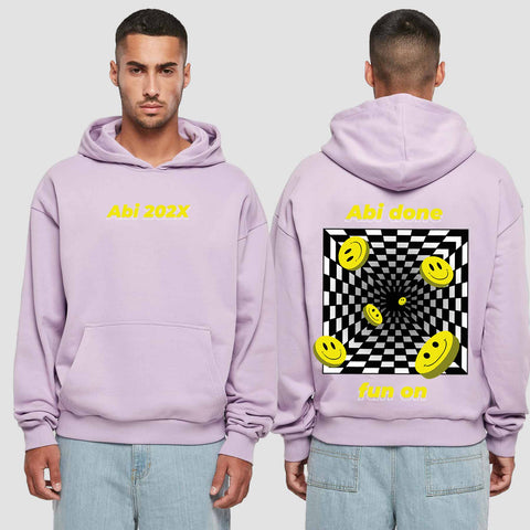 1054 "Abi done" Abi Premium Oversize Hoodie beidseitig bedruckt