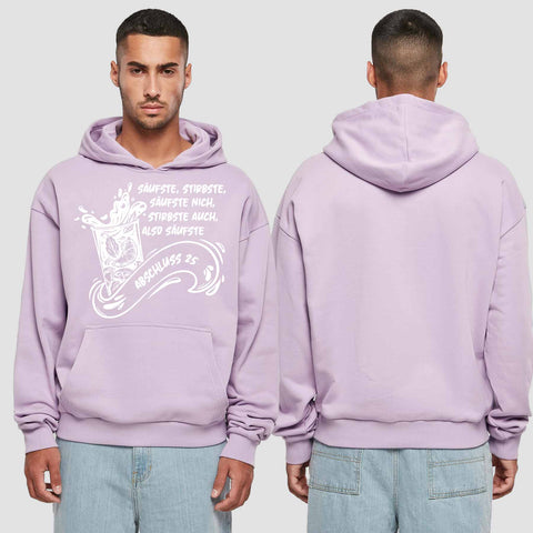 1048 "Säufste" Abschluss Premium Oversize Hoodie einseitig bedruckt