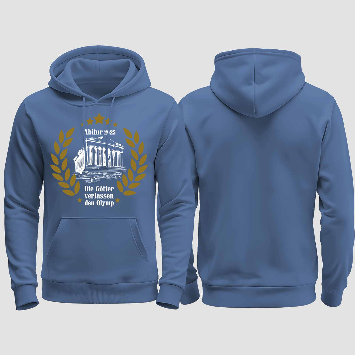1040 "der Olymp" Abi regular College Hoodie einseitig bedruckt