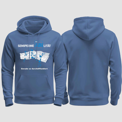 1033 "SemipermeABIlität" Abi regular College Hoodie einseitig bedruckt