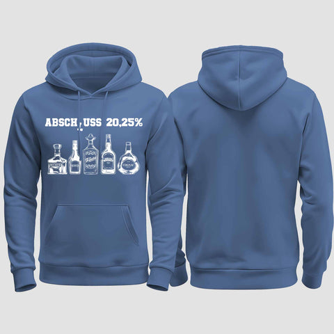 1039 "Abschluss 20,25%" Abschluss regular College Hoodie einseitig bedruckt