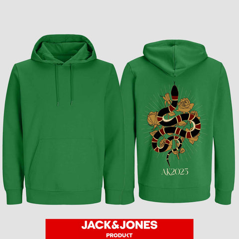 1042 "Snake Streetwear" Abschluss Hoodie by Jack&Jones einseitig bedruckt