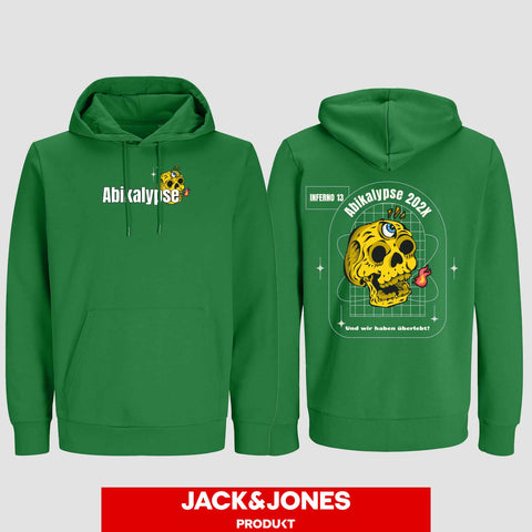 1056 "Abikalypse" ABI Hoodie by Jack&Jones beidseitig bedruckt