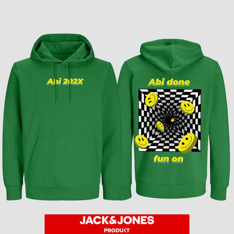 1054 "Abi done" ABI Hoodie by Jack&Jones beidseitig bedruckt