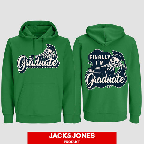 1059 "Graduate" ABI / Abschluss Hoodie by Jack&Jones beidseitig bedruckt