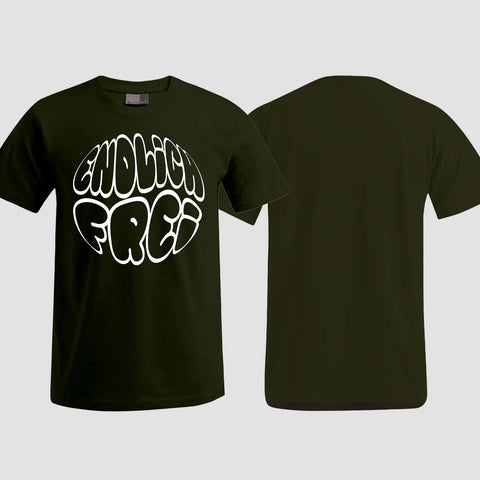 1034 "Endlich frei" Abschluss ABI T-Shirt einseitig bedruckt