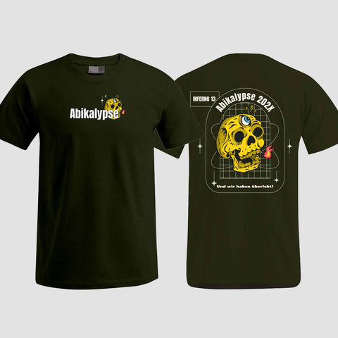 1056 "Abikalypse" Abi T-Shirt beidseitig bedruckt