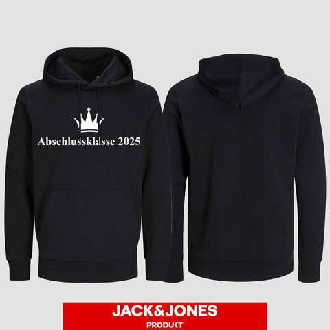 1047 "Abschluss Krone" Abschluss Hoodie by Jack&Jones einseitig bedruckt