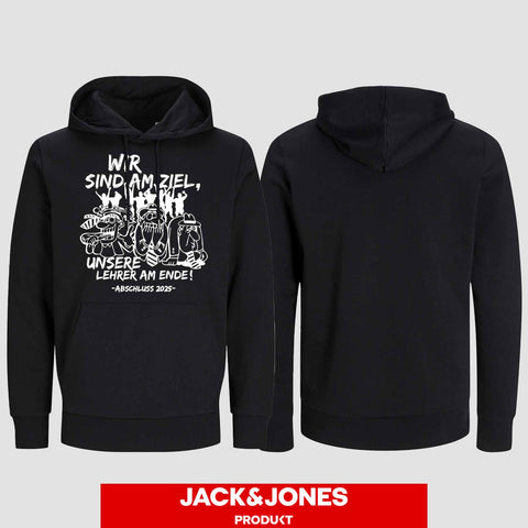 1044 "Lehrer am Ende" Abschluss Hoodie by Jack&Jones einseitig bedruckt