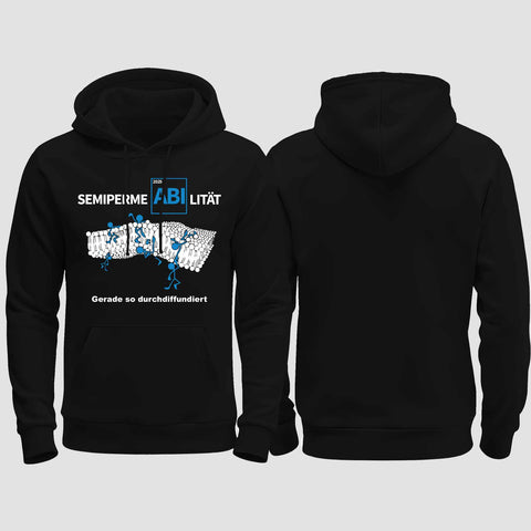 1033 "SemipermeABIlität" Abi regular College Hoodie einseitig bedruckt