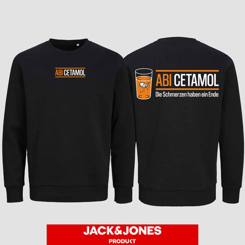 1002 "Abicetamol" Abi Sweatshirt by Jack&Jones beidseitig bedruckt
