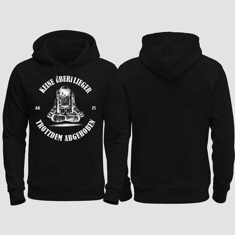 1043 "Überflieger" Abschluss regular College Hoodie einseitig bedruckt