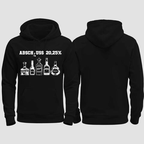 1039 "Abschluss 20,25%" Abschluss regular College Hoodie einseitig bedruckt