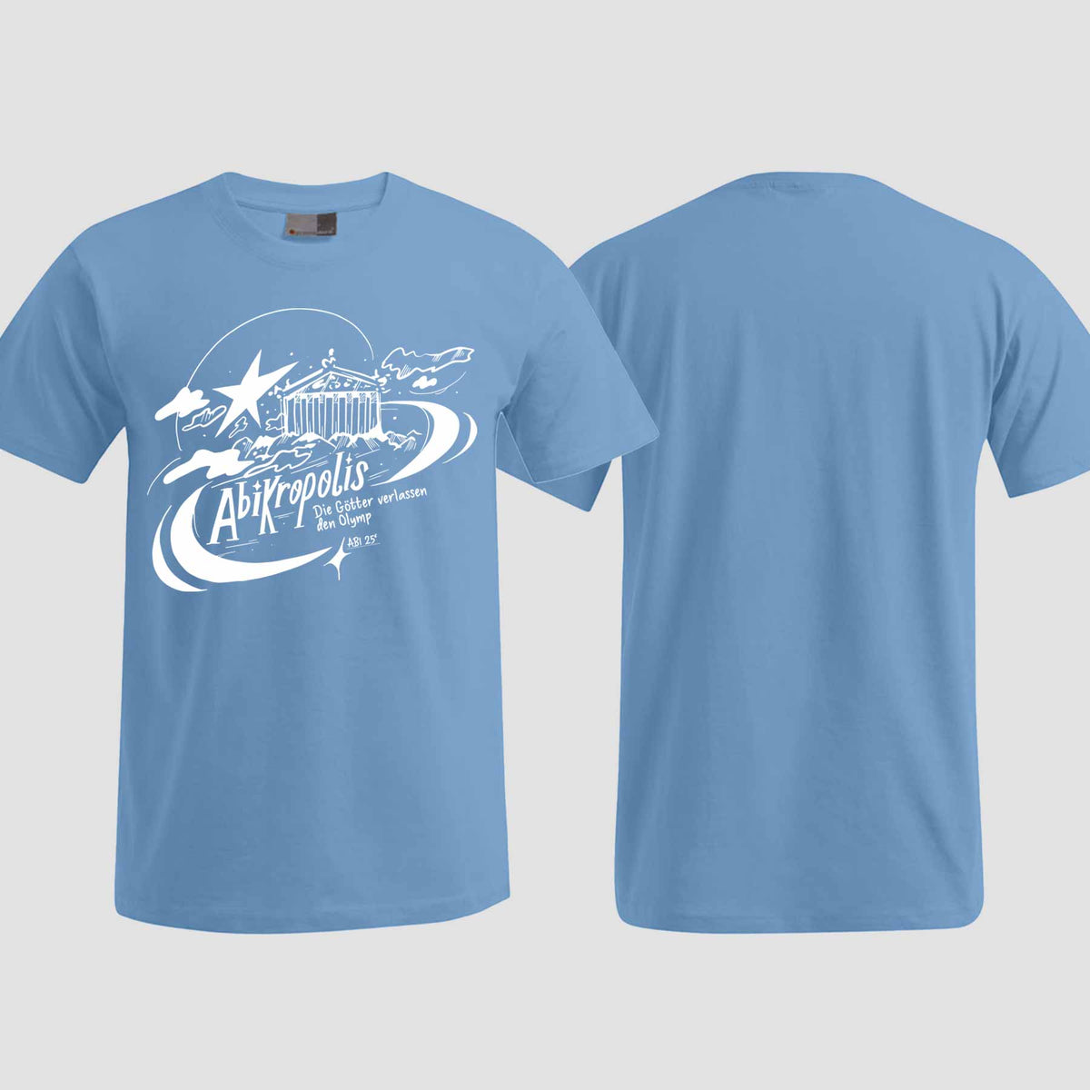 1046 "AbiKropolis" ABI T-Shirt einseitig bedruckt