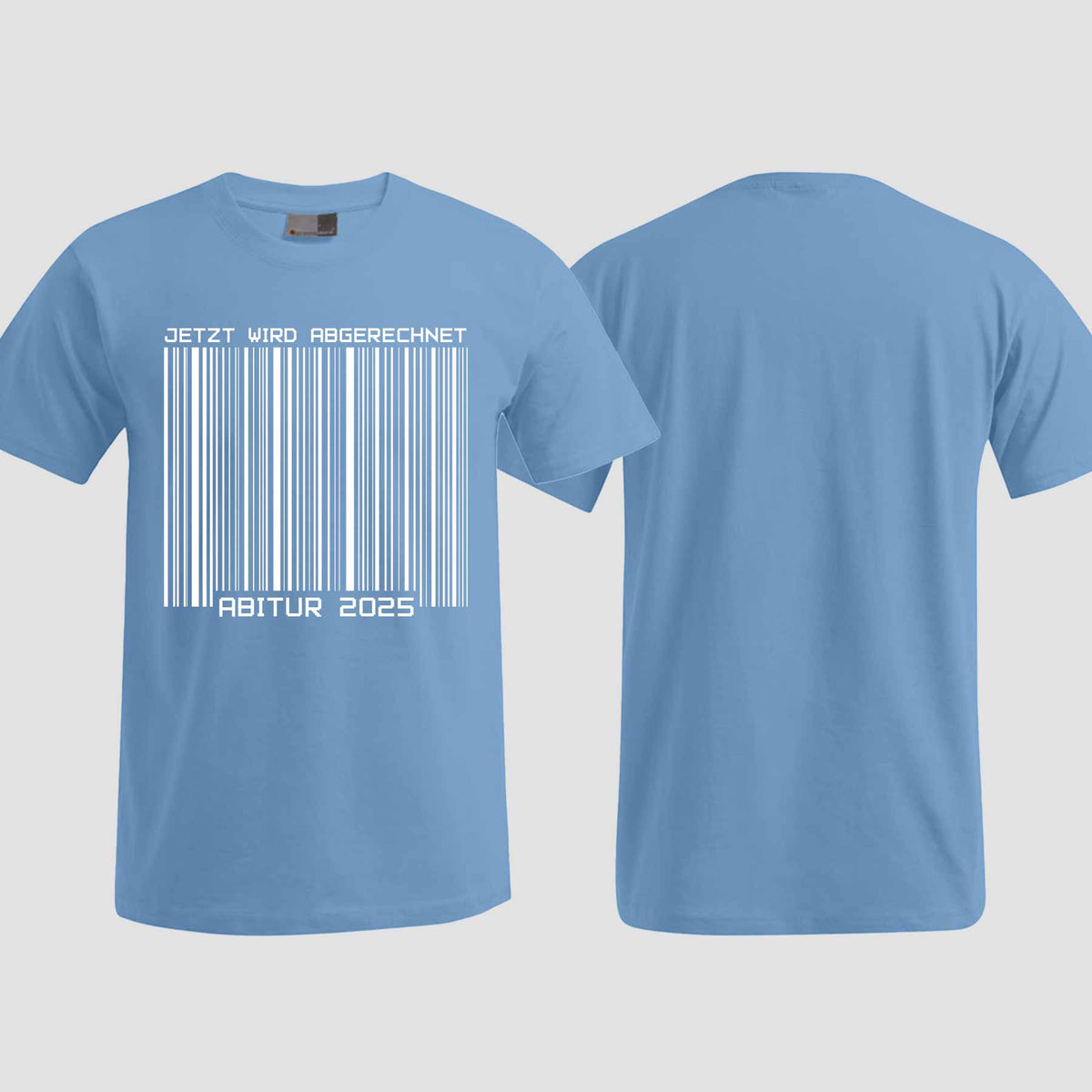 1025 "Barcode" ABI T-Shirt einseitig bedruckt