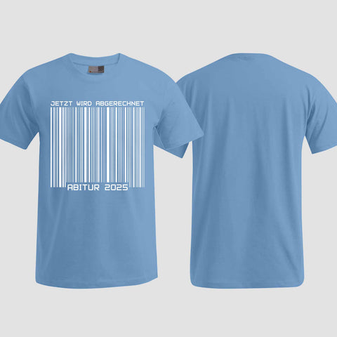 1025 "Barcode" ABI T-Shirt einseitig bedruckt