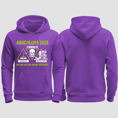 1032 "Chemie" Abschluss regular College Hoodie einseitig bedruckt