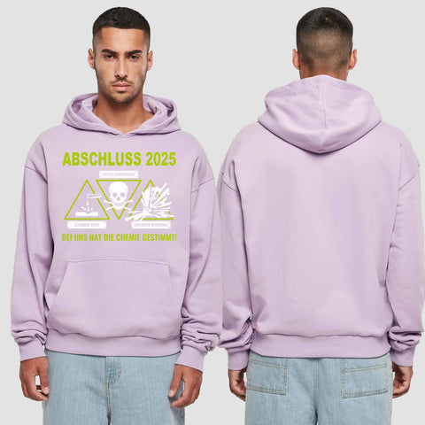 1032 "die Chemie" Abschluss Premium Oversize Hoodie einseitig bedruckt