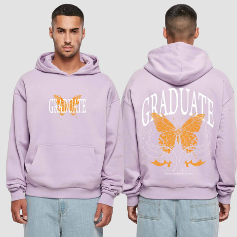 1052 "Graduate" Abi / Abschluss Premium Oversize Hoodie beidseitig bedruckt