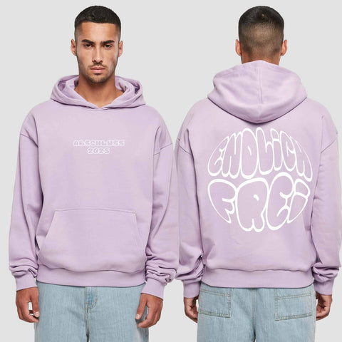 1036 "endlich Frei" Abschluss Premium Oversize Hoodie beidseitig bedruckt