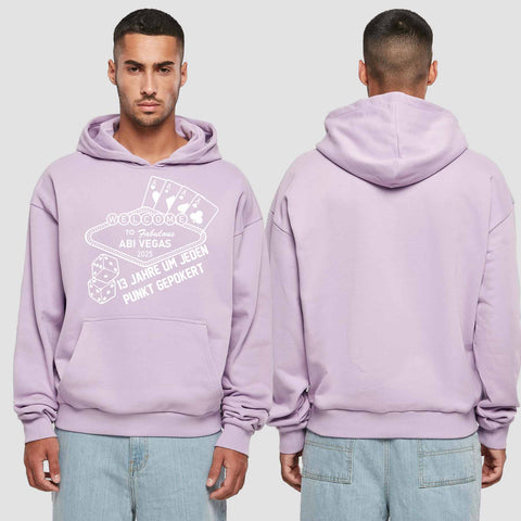 1012 "Abivegas" Abi Premium Oversize Hoodie einseitig bedruckt