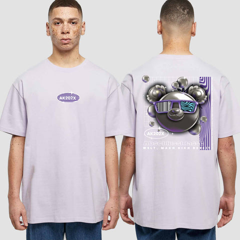 1055 "Welt, mach dich bereit" Abschluss  Oversize T-Shirt beidseitig bedruckt