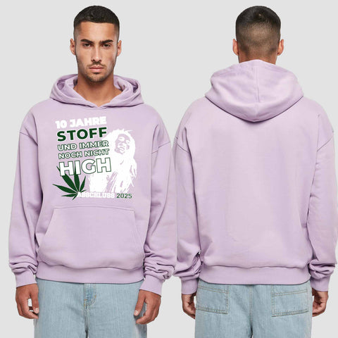 1030 "der Stoff" Abschluss Premium Oversize Hoodie einseitig bedruckt