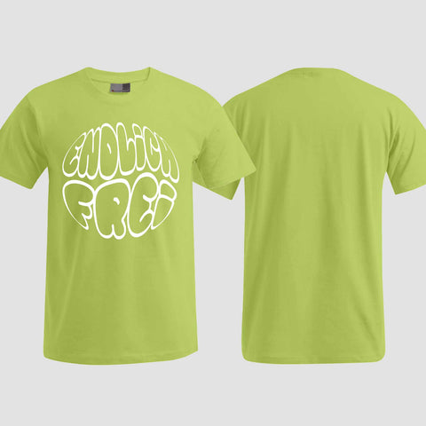 1034 "Endlich frei" Abschluss ABI T-Shirt einseitig bedruckt