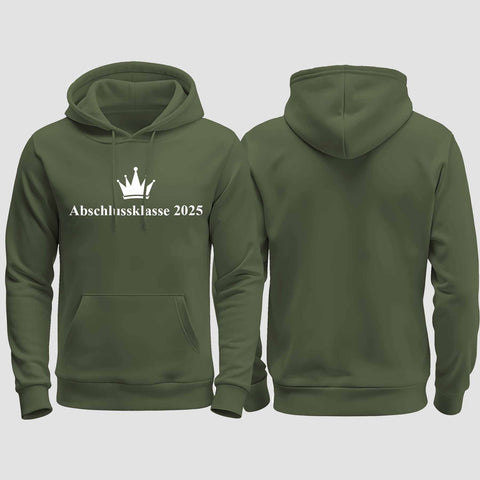 1047 "Abschluss Krone" Abschluss regular College Hoodie einseitig bedruckt